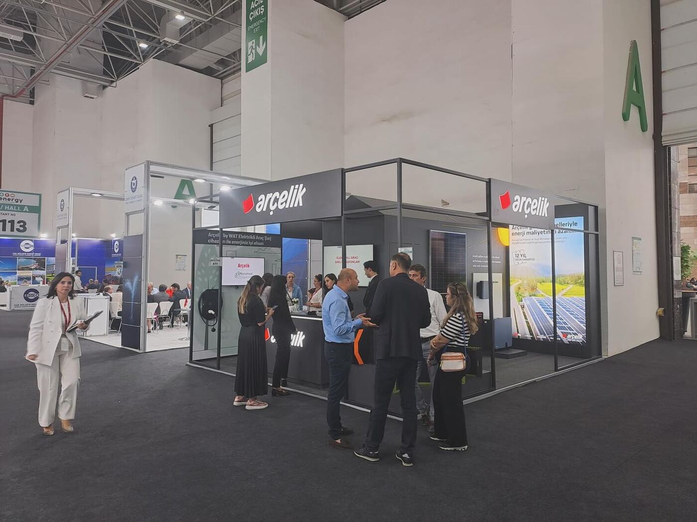 We Energ Fuarı'nda catering hizmeti verilen stand